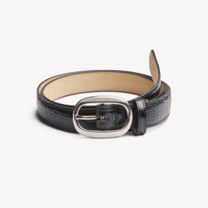 Embossed Lizard Campus Belt